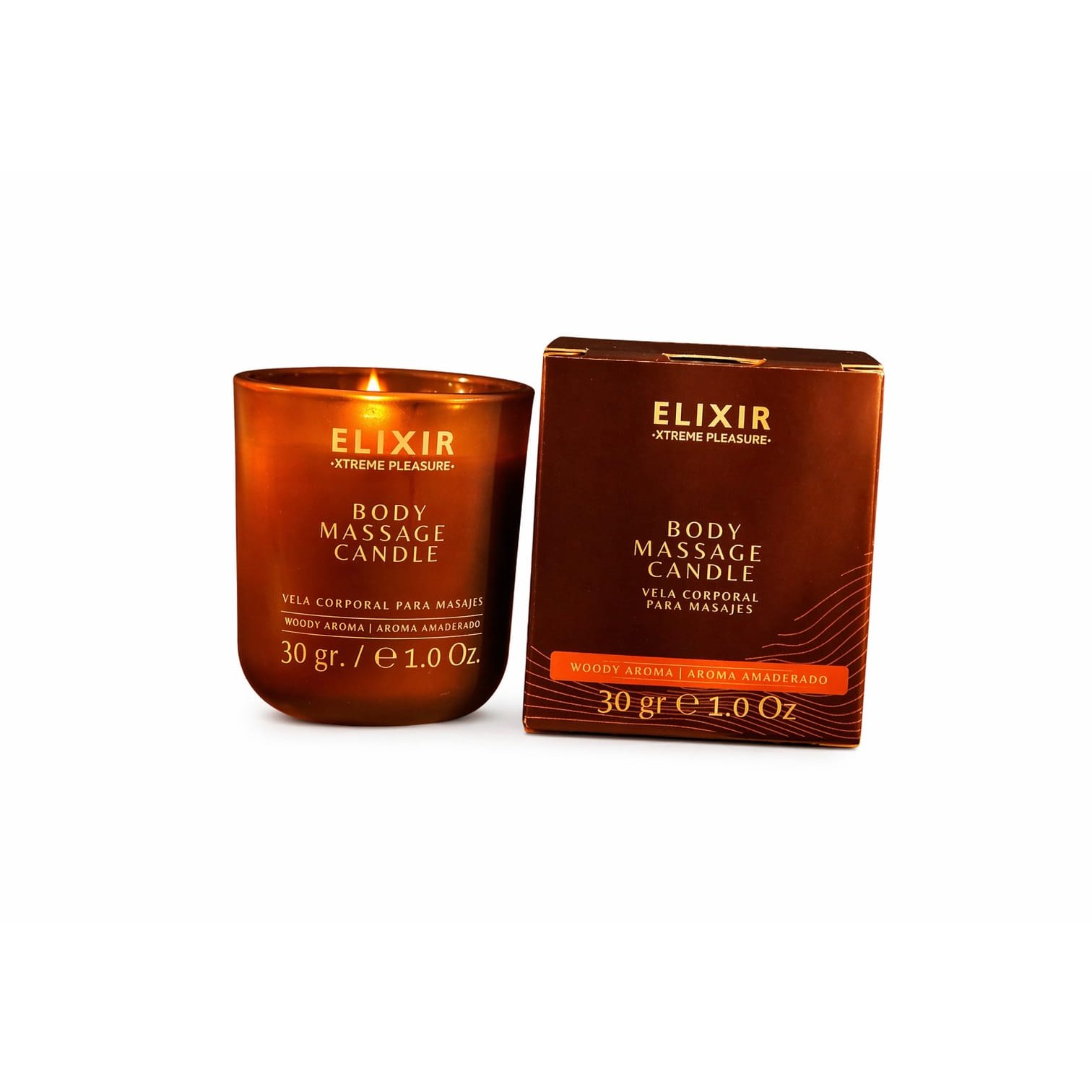 Vela Masajes Amaderada 60gr - Elixir